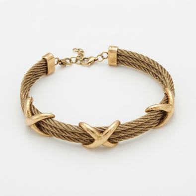 Twisted Cable X Bracelet