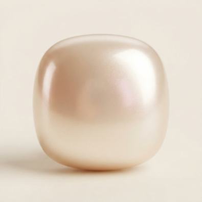 Baroque Pearl Button Studs Detail view