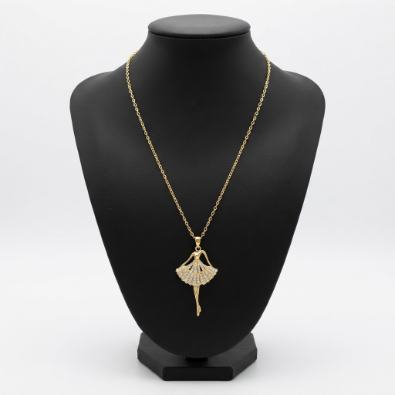 Ballerina Charm Necklace